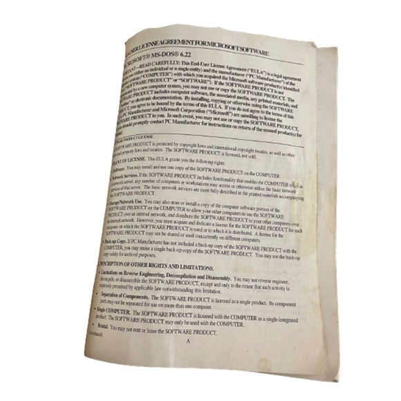 Microsoft MS-DOS 6.22 Operating System, Concise User's Guide Without Disc - Picture 3 of 3